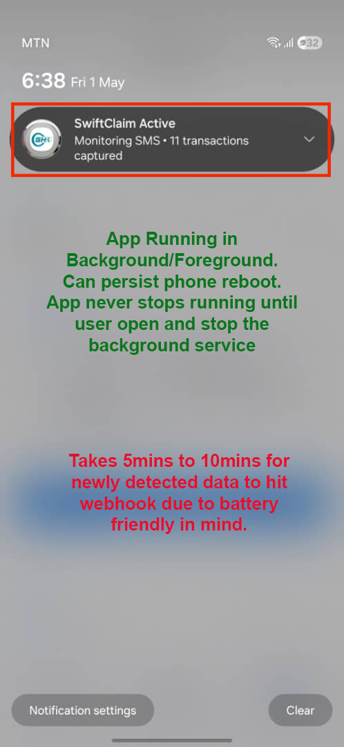 SwiftClaim screen 5